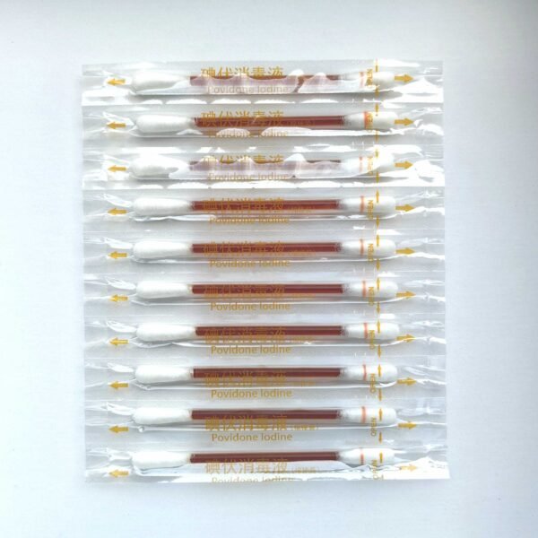Iodine disinfection cotton Swabs
